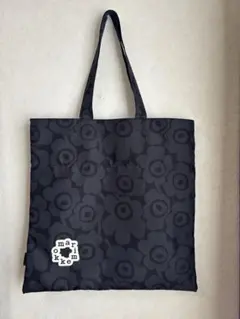 marimekko Unikko トートバッグ ブラックのサムネイル