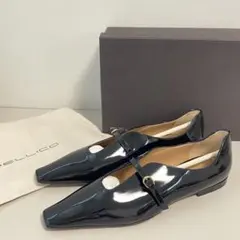 【試着程度】ペリーコ PELLICO DAMA STRAP FLAT 黒 36のサムネイル