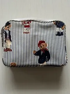 ポロ　ラルフローレン　ポロベア　ストライプ　ポーチ　polo