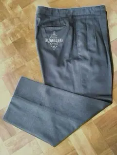 IL MESSE 刺繍ロゴ付き メンズスラックス　　　ネイビー　LLサイズ