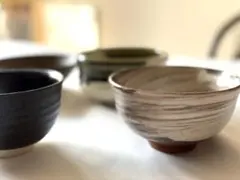 益子焼 渡辺桂子 ストライプ ボウル カップ セット - メルカリ