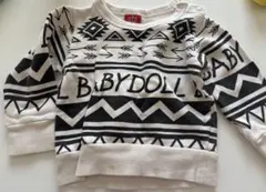 BABYDOLL 幾何学模様 トレーナー