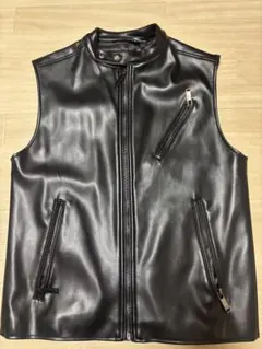 ZAPA ブラック ベスト 合成皮革