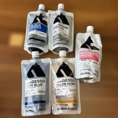 ホルベイン　アクリル絵具　ジェッソ　まとめ売り　モデリングペーストのサムネイル