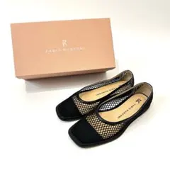 FABIO RUSCONI ファビオルスコーニ フラット パンプス 黒 37