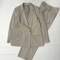 UNIQLO ダブル ジャケット セットアップ スマート パンツ L