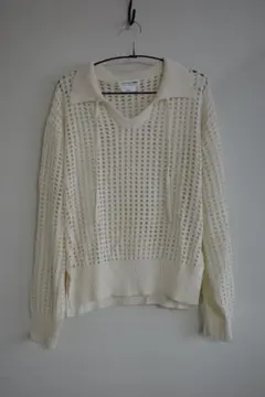 CIAOPANIC TYPYメッシュ襟付きスキッパーニット/フリーサイズ