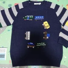 【familiar】新品未使用 車柄セーター 100cm