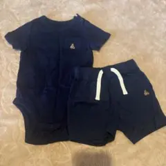 GAP ロンパース+ハーフパンツセット 12-18m