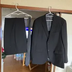 古着♤ブラックフォーマルスーツ（ジャケット・パンツ・黒ネクタイ付き）