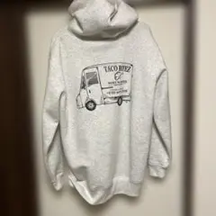 TACO BITEZ フード付きパーカー グレー