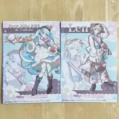 初音ミク　Snow MIku 2026 クリアビジュアルポスター　鏡音レン