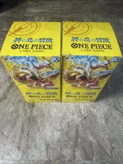 【新品未開封】ワンピースカード 神の島の冒険 テープ付き2box