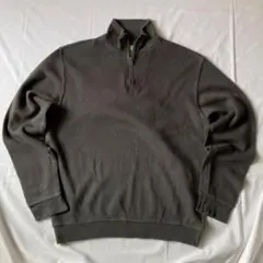 リ*リ様 00s スウェット ハーフジップ グレー グランジ Y2K 大人気 古