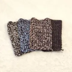 アクリルタワシ　エコタワシ　ミックスケーク/ブラウニー　4枚セット