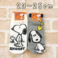 新品★スヌーピー靴下23~25cm 2足セット☆SNOOPY レディースソックスのサムネイル