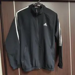 adidas 黒 ジップアップジャケット ASIA D
