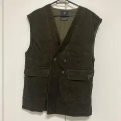 w closet コーデュロイ ベスト オリーブ