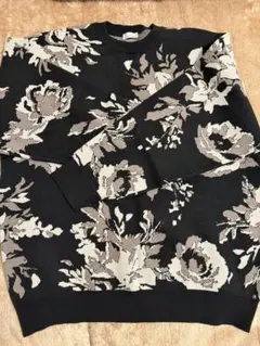LOWRYSFARM フラワープリント ニットセーター フリーサイズ