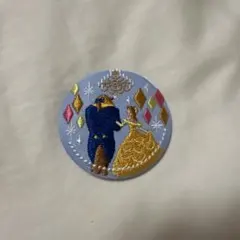 Biscuit ビスキュイ　ディズニー　ビスケット　美女と野獣　刺繍缶バッジ