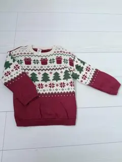 H&M クリスマス柄 ニットセーター 90cm