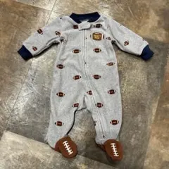 Carter’s アメリカンフットボール柄ロンパース フリース 3M 60cm
