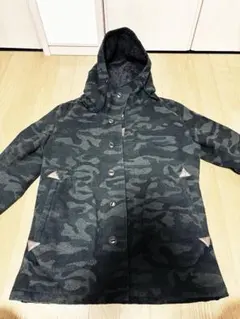 カモフラージュ ミリタリージャケット フード付き