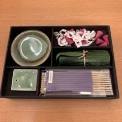 お香セット（香皿・香立て付き）