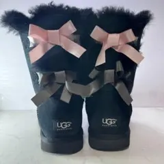 専用希少カラー UGG ベイリーボウ ムートンブーツ 黒 25cm