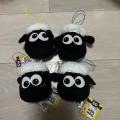 ひつじのショーン ベビーショーン フェイスマスコット ぬいぐるみ 4個