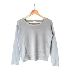 E hyphen world gallery シンプル ニット セーター グレー