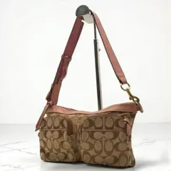 Vintage Coach Shoulder Bag Double Pocket