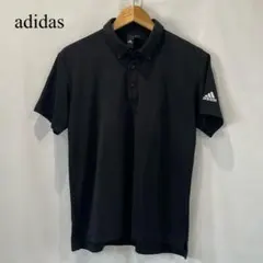 美品 adidas アディダス ポロシャツ ブラック 黒 ボタンダウン Mサイズのサムネイル