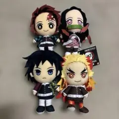 鬼滅の刃 chibiぬいぐるみ 竈門炭治郎 竈門禰豆子 冨岡義勇 煉獄杏寿郎