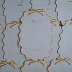 ⑨マンスリーカード 月齢フォト ニューボーンフォト りぼん オレンジ