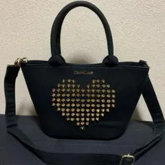 ドレスキャンプ スタッズハートデザイン 2Wayトートバッグ