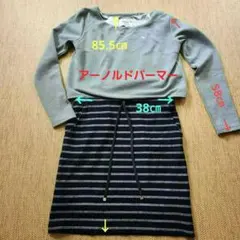 アーノルドパーマー　グレー ニット ワンピース