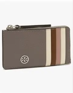 Tory Burch グレー ストライプ フラグメントケース