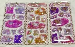 ハローキティ マイメロディ クロミ 日焼けキティ　ウォーターシール 3枚セット