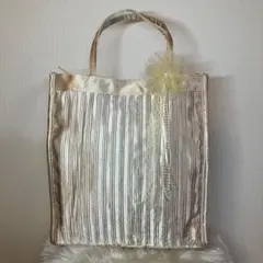 入学 入園 トートバッグ チャック付 フォーマル コサージュ付　A4