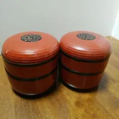 重箱　2段　まとめ売り　３つの仕切り　お正月