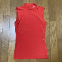 ティゴラ S アンダーシャツ ノースリーブ ハイネック 赤