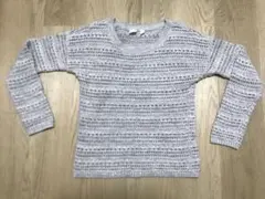 【GAP KIDS】ライトグレー ニットセーター XL