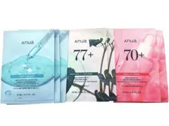 ★ANUA★ フェイスマスク 3種セット 7枚　PDRN ドクダミ ピーチ