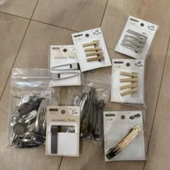 ピン　ヘアクリップ　バレッタ　パーツ　素材　手芸　アクセサリーパーツ