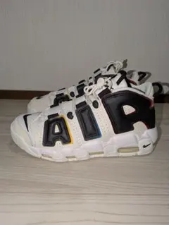 Nike Air More Uptempo ホワイトブラックマルチカラー27.5