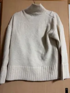 DISCOAT アイボリー タートルネックセーター M