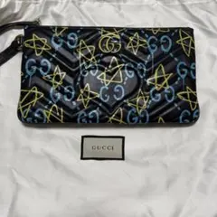 GUCCI GGマーモント　ゴースト　クラッチバッグ