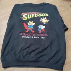 トムとジェリー　スーパーマン　コラボ　トレーナー　ワーナーブラザーズ　Мサイズ