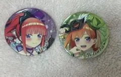 ひこくじ『五等分の花嫁』BIGホログラム缶バッチ　中野二乃 中野四葉